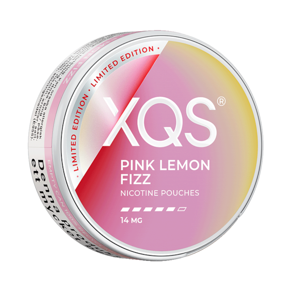 XQS Pink Lemon Fizz 14mg Limited Edition can